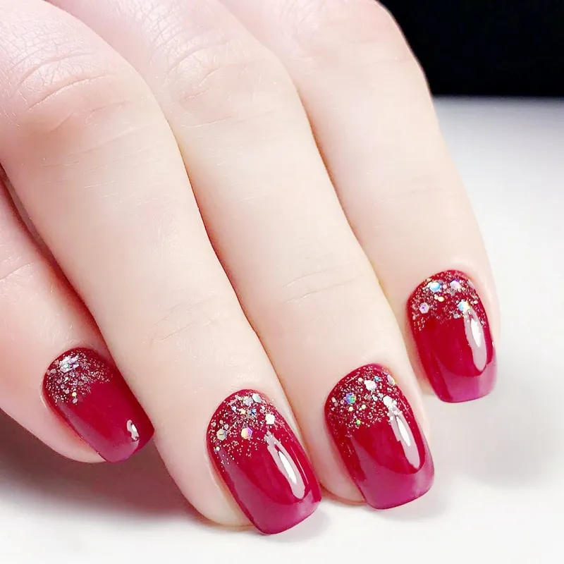 foreverlily 24 pieces False Nail Full Cover Fake Nail Erlegant Bride Red Gradient French Short Nails Ellipse Shape Short Fake Nail | Lazada PH foreverlily 24 pieces False Nail Full Cover Fake Nail Erlegant Bride Red Gradient French Short Nails Ellipse Shape Short Fake Nail | Lazada PH