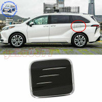 For Toyota Sienna 2021 2022 ABS Carbon Fiber Look Outer Fuel Tank Cap Oil Cover Trim Car Accessories