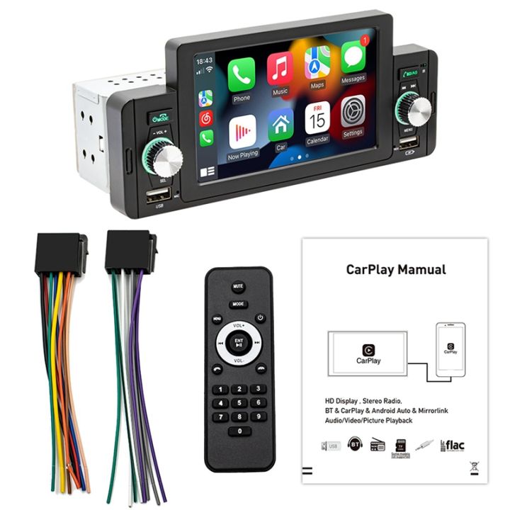 1 Din 5 Inch Car Radio Car Stereo Bluetooth MP5 Player with for Apple