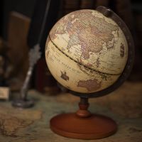 5 Inch Vintage Earth Globe Geografia Globo Do Mapa Wooden Decoration Home Ornaments