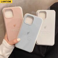 LANTOM  เคส iPhone 11 12 Pro Max 13 14 Pro Max 7 8 Plus X XS XR เคสซิลิโคนอ่อนนุ่มสำหรับโทรศัพท์