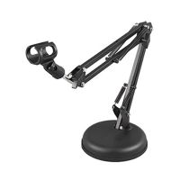 2021 TOP Desk Mic Stand Adjustable Desktop Microphone Stand Tabletop Table Top Short Stand with Gear Fixing Boom Arm