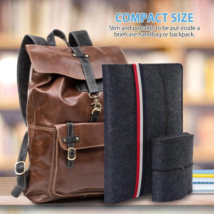 กระเป๋า-treeone-13นิ้วซองใส่แล็ปท็อปพร้อมเคสขนาดเล็กกันน้ำแขนเสื้อแล็ปท็อปกระเป๋าหิ้วปลอก-สีดำ