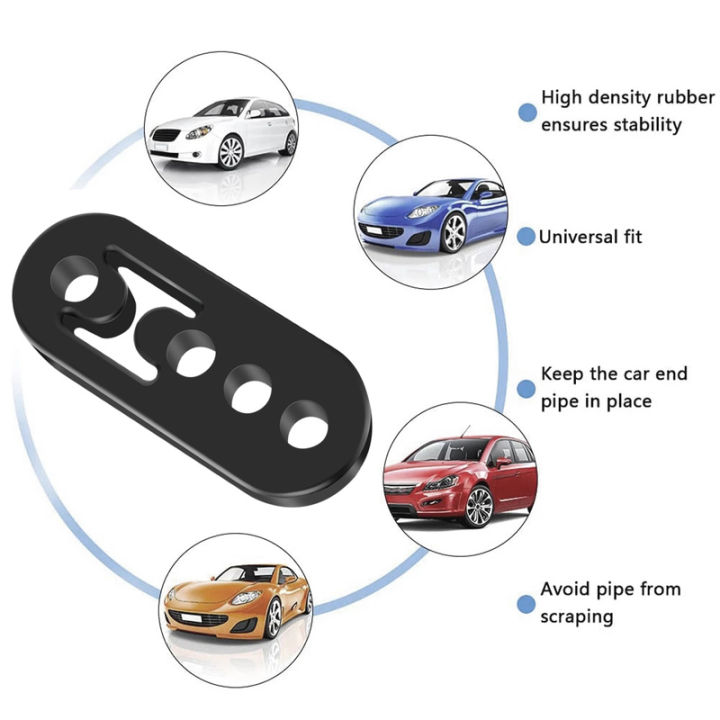 4ชิ้น4ชิ้นที่แขวนท่อไอเสียท่อไอเสียยางฉนวนไอเสียตัวลดเสียงที่ยึดตัวเก็บเสียงท่อไอเสียที่แขวนท่อไอเสียรถยนต์อเนกประสงค์