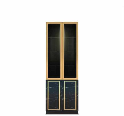 ตู้โชว์ดาวไลท์ HAVANA 80 Cm // MODEL : GS-801 ดีไซน์สวยหรู สไตล์เกาหลี 2 บานเปิด สินค้ายอดนิยม แข็งแรงทนทาน ขนาด 80x40x230 Cm