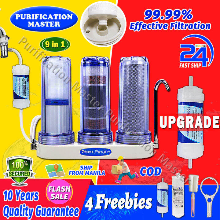 8 in 1 Alkaline Water Filter Complete Set Household 3 Stage Water
