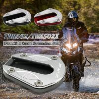 สำหรับ Benelli TRK502 TRK502X TRK 502 502X รถจักรยานยนต์ CNC Kickstand ขาตั้ง Extension Pad แผ่นรองขยายขาตั้ง