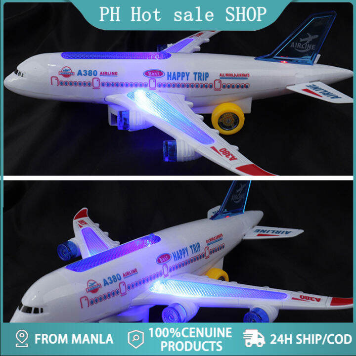 [HOT SALE ]Plastic Airbus A380 Model Airplane Electric Flash Light ...