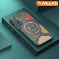 YIWESAN เคสสำหรับ Realme 6 6S Narzo 6 Pro,เคสโทรศัพท์แฟชั่นหน้ายิ้มกันกระแทกลายขอบซิลิโคนนิ่มเปลือกแข็งคลุมทั้งหมดเคสป้องกันเลนส์กล้อง