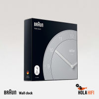 Braun Classic Mixed Analogue Wall Clock -  Gray