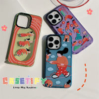 《KIKI》Case.tify Official New Cute phone case for iphone 14 14pro 14promax 13 13pro 13promax High-end luxury glitter Cartoon soft case 12 12pro 12promax 11 New design Sporty girl 3 Colors