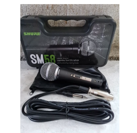 Mic Kabel Shure Sm Sk On Off Dynamic Vokal Microphone Sm Free