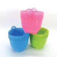 เข่งปลูกต้นไม้เบอร์7สีหวานสามารถระบุสีได้ basket