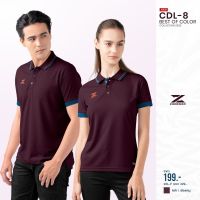 CADENZA CDL-8 ลิขสิทธิแท้100% เสื้อโปโลสปอร์ต  เสื้อโปโลผู้ชาย  เสื้อโปโลผู้หญิง สีแดงเลือดหมู