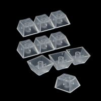 ⊙ 10Pcs Transparent ABS Keycaps Mechanical keyboard Matte Backlit Key for cherry Gateron Kailh Switch R4 R3 R2 R1