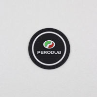 สำหรับรถยนต์ที่นอน PVC แบบนิ่มทรายดูดกลิ่น3มิติพร้อมโลโก้ PERODUA แผ่นวางตามช่อง Water Cup Mat รถอเนกประสงค์สำหรับ Perodua Myvi Bezza Alza Ativa Viva Axia Aruz