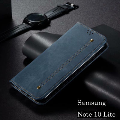 สำหรับSamsung A54 5G/A14 5G/A34 5G/【 Samsung Galaxy Note 10 Lite 】ผ้าหนัง PU พลิกครอบคลุมกรณี