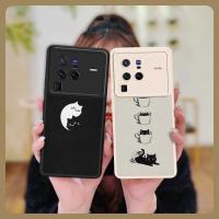 Cartoon Dirt-resistant Phone Case For VIVO X80 Pro soft shell luxurious Back Cover texture Silica gel couple advanced