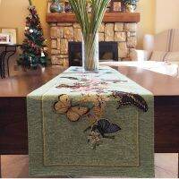 Pastoral American Mediterranean Table Desk Side Cabinet TV Cabinet And Tea Table Table Runner Cover Towel Tablecloth