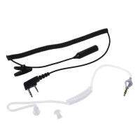 2-Pin PTT Mic Headset to 3.5mm Air Acoustic Tube Earpiece for Baofeng UV-5R 888s