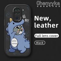 Chenyyka เคสสำหรับ Xiaomi Redmi Note 9S Note 9S Note 9 Pro Max Xiaomi Poco Pro M2 เคสลายการ์ตูนไดโนเสาร์สปอยนุ่มหนังดีไซน์ใหม่กรอบด้านหลังกล้องเคสป้องกันแบบบาง