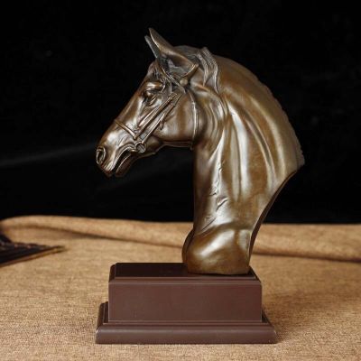 【High-quality】 2020 Home Store บริษัทตกแต่งโชคดี Mascot Handmade นำความมั่งคั่งเงินความสำเร็จ Horse รูปปั้นแกะสลักทองแดงตกแต่ง Art รูปปั้นพระพุทธรูปทิเบต