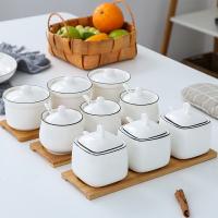 hotx【DT】 Seasoning Jar with Lid Spice Pepper Food Storage Utensils