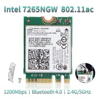 Dual Band ไร้สาย-AC 1200เมตร WiFi 7265NGW สำหรับ Intel 7265 802.11ac Wi-Fi 2X2 Bluetooth NGFF M.2การ์ด WLAN BT 4.0ตัวแปลงเครือข่าย