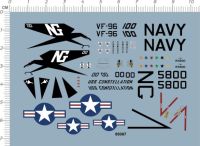 Detail Up 1144 US Air Force USAF F-4J Phantom II VF-96 Fighter Model Kit Decal