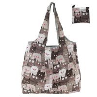 hot！【DT】❉  Fashion printed foldable shopping bags environmentally friendly portable bags