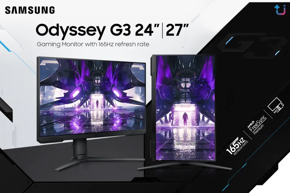 จอคอม SAMSUNG Odyssey G3 27 LS27AG320NEXXT VA 165Hz Gaming Monitor