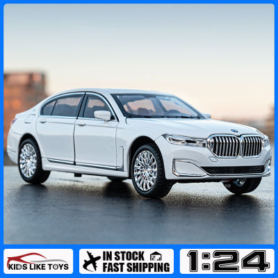 รถบรรทุกโมเดลรถยนต์ของเล่นอัลลอยหล่อโลหะ760Li รถ BMW 1:24 KLT สำหรับยานพาหนะ Kids Toys งานอดิเรก