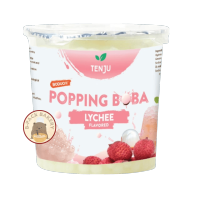 (เท็นจู มุกป็อบ ลิ้นจี่) เท็นจู ไข่มุกป็อบ ลิ้นจี่ / TENJU Popping Boba Lychee / 1Kg