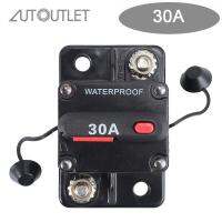 AUTOUTLET 50A AMP เบรกเกอร์แบตเตอรี่ IP67 กันน้ำ 12V 24V ฟิวส์รีเซ็ต Switchable DC สั้น-อุปกรณ์ป้องกันแผงวงจร