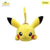 POKEMON ตุ๊กตาโปเกมอน ตุ๊กตาปิกาจู PIKACHU ขนาด 12 นิ้ว นอนหมอบ (สินค้าลิขสิทธิ์แท้ จากโรงงานผู้ผลิต)