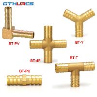 Brass Fitting Copper Pagoda Air Fuel Water Tube Brass Barb Pipe Fitting Barbed Joint Coupler Adapter For 4 5 6 8 10 12mm Valves