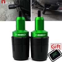 ☸◕✌ Z650 2PCS Motorcycle Accessories Frame Slider Falling Protection Crash Protectors For Kawasaki Z 650 Z650RS Z650 2017-2023 2022