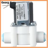 GEORG ทองแดงปลอกหุ้ม วาล์วโซลินอยด์น้ำ PE PE 12V ค่ะ วาล์วขดลวดแม่เหล็กไฟฟ้า อุปกรณ์เสริมตัวกรอง วาล์วน้ำน้ำ ย้อนกลับ RO ในครัวเรือน