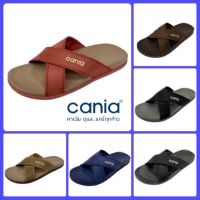 CANIA คาเนีย รองเท้าแตะลำลองชาย รุ่น CM12111 - สีดำ, น้ำตาล, ดำเทา, น้ำตาลอ่อน, กรม Size 40-44