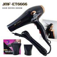 ไดร์ ที่เป่าผม ไดร์เป่าผม JMF-ET6666ขนาด2000W คุณภาพที่ช่างทำผมเลือกใช้ ปรับแรงลมได้ 2 ระดับ เป่าได้ทั้งลมร้อนและเย็น