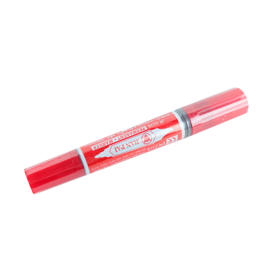 SMART OFFICE ปากกาเคมี 2 หัว รุ่น ST-3712-2 สีแดง [ส่งเร็วส่งไว มีเก็บเงินปลายทาง]