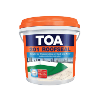 TOA 201 รูฟซีล Roof seal อะคริลิกทากันน้ำรั่วซึม 100% สำหรับดาดฟ้า หลังคา ขนาด 1 kg