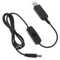 USB Power Boost Line 5V to 9V 5.5x2.1mm Cable with ON OFF Switch for Routers Speaker LED Strip Fan