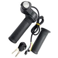 1ชุด Speed Regulation Handlebar Kit Electric Bike Scooter Throttle Grip Handlebar พร้อมสวิตช์ไฟ