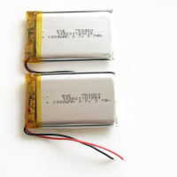 iBEETAG 2 pcs 3.7V 1000mAh 753050 Lipo Polymer แบตเตอรี่แบบชาร์จไฟสำหรับ MID DVD mobile