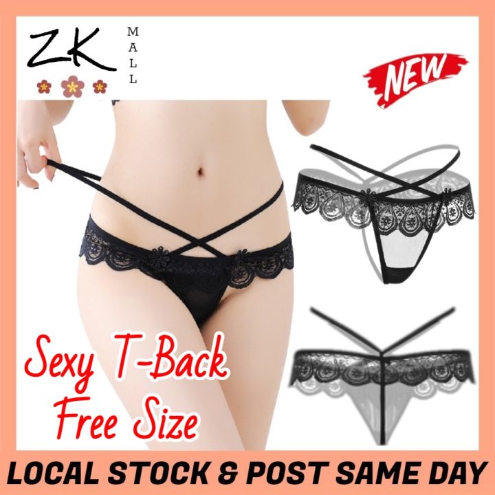 Women Sexy T-Back Sexy Panties Ladies Panty Nightwear G-String Female  Underwear Seluar Dalam Wanita 女士性感底裤 Ready Stock 2152