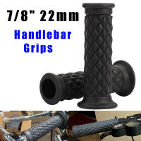 7/8 "22mmสีดำบาร์จับรถจักรยานยนต์ปลอกแฮนด์จักรยานยนต์Grip HandlebarสำหรับCafe RACER