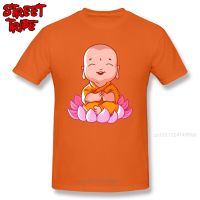 Buddhism T-Shirt Men Tshirt Cute Design Cartoon Buddha T Shirt Oversized Summer Clothes Short Sleeve O-Neck Tees 100% Cotton