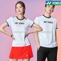 ☌☁ YONEX 2023 Top Sale Badminton Jersey Quick-Drying Breathable Short-Sleeved Shirt Men and Women Competition Training Clothes