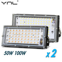 2pcslot Led Flood light Ourdoor Lighting 50W 100W AC 220V 240V Waterproof Ip65 Reflector LED Spotlight Floodlight Garden Foco